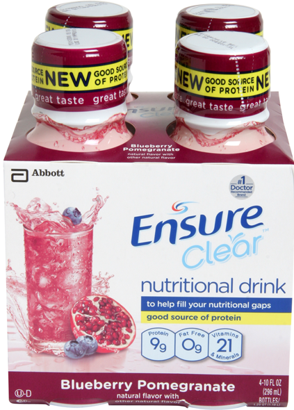 Ensure Clear Nutrition Drink, Mixed Fruit, 10 fl oz, 8 Count