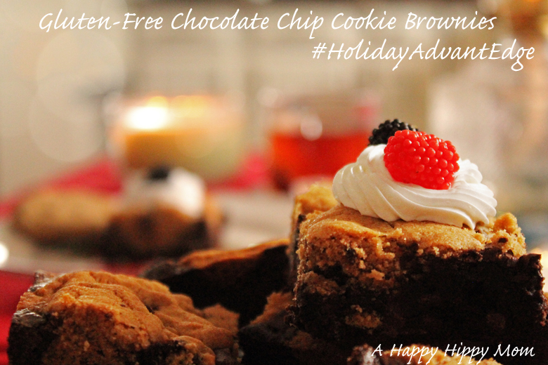 Gluten-Free Chocolate Chip Cookie Brownies #HolidayAdvantEdge #s