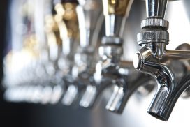 Selective-focus Image of Beer Taps