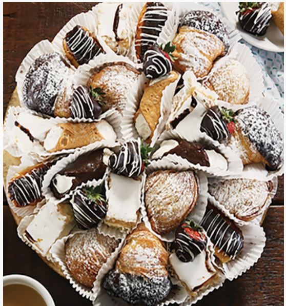 Italian pastry platter