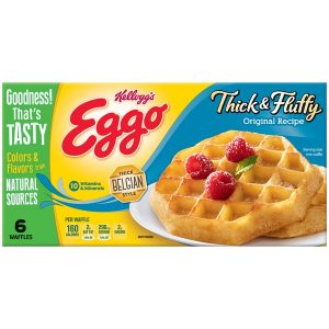 Kelloggs Thick and Fluffy belgian waffles
