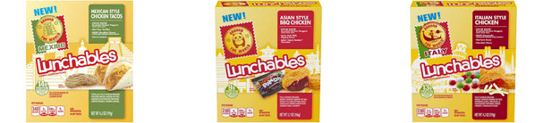 Around the world lunchables