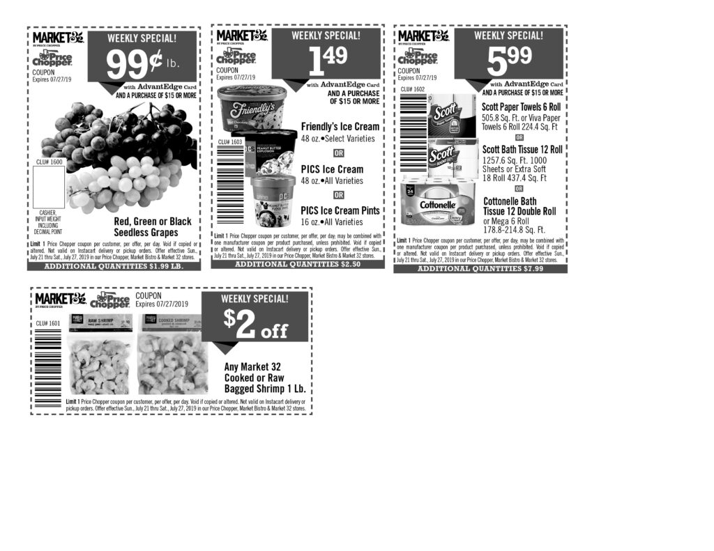 Printable Coupons Price Chopper Market 32