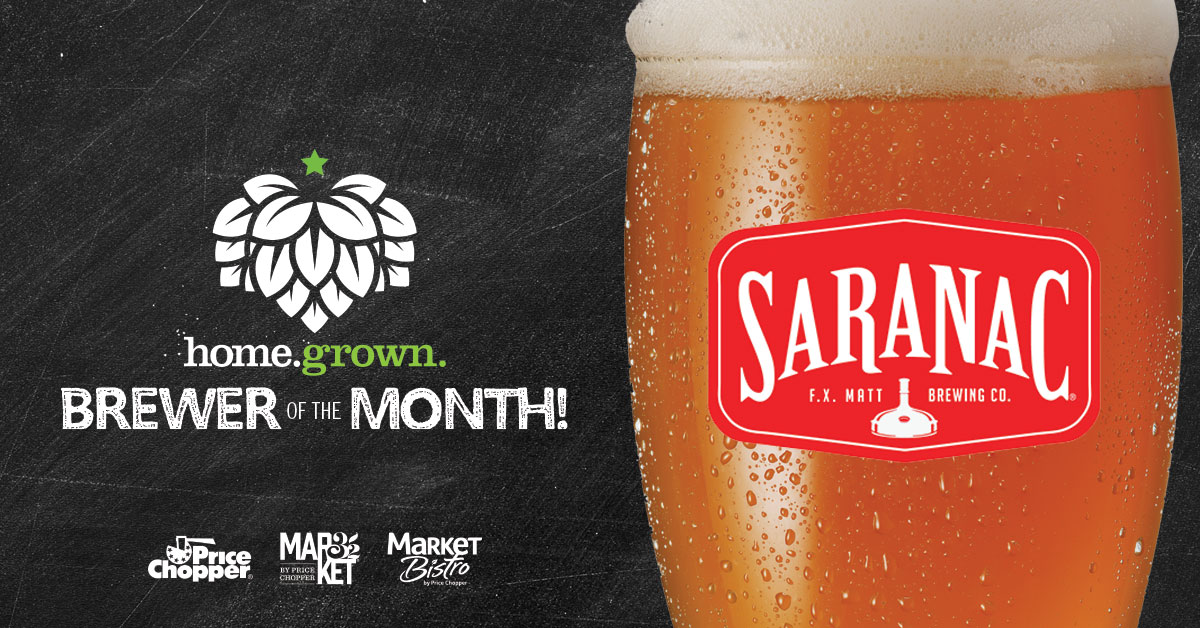 Our July home.grown. Brewer of the Month Saranac Brewery! Price