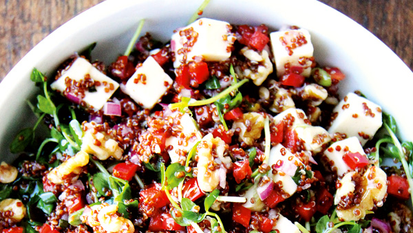 Quinoa Salad with Marinated Asiago