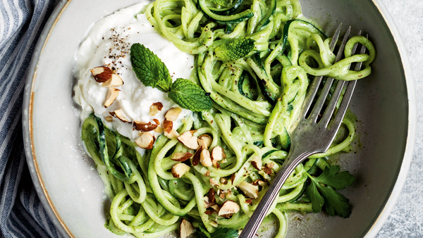 Zoodles with Burrata