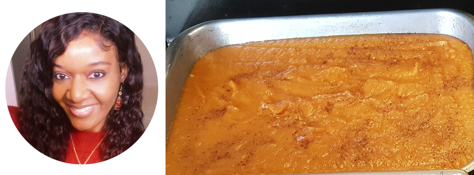 Nona and sweet potato pudding