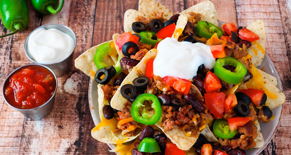 Tortilla Chip Sheet Pan Nachos