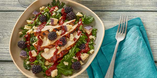 Grilled Chicken Salad with Blackberry Vinaigrette