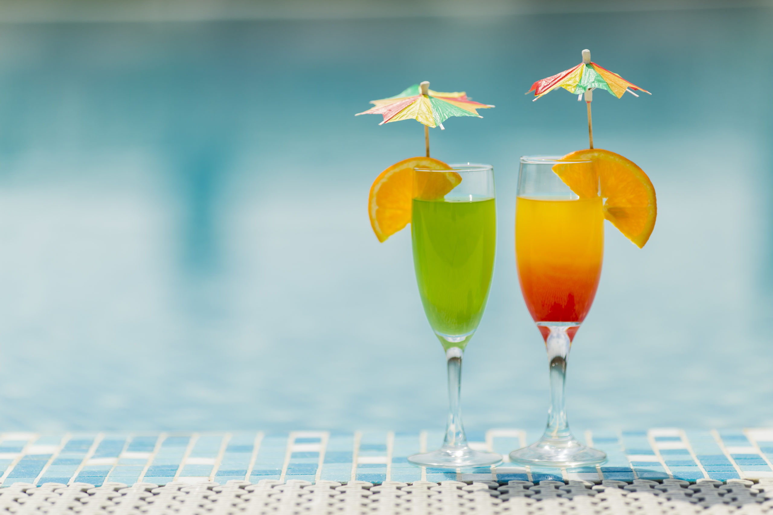 Cocktails by the pool Cocktails by the pool