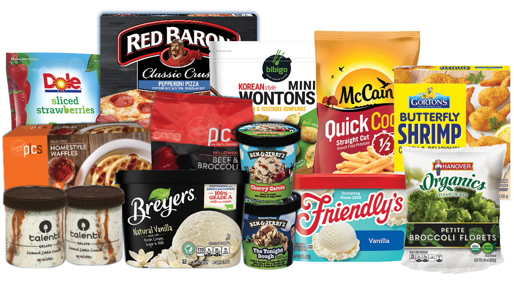 Discounted frozen food items