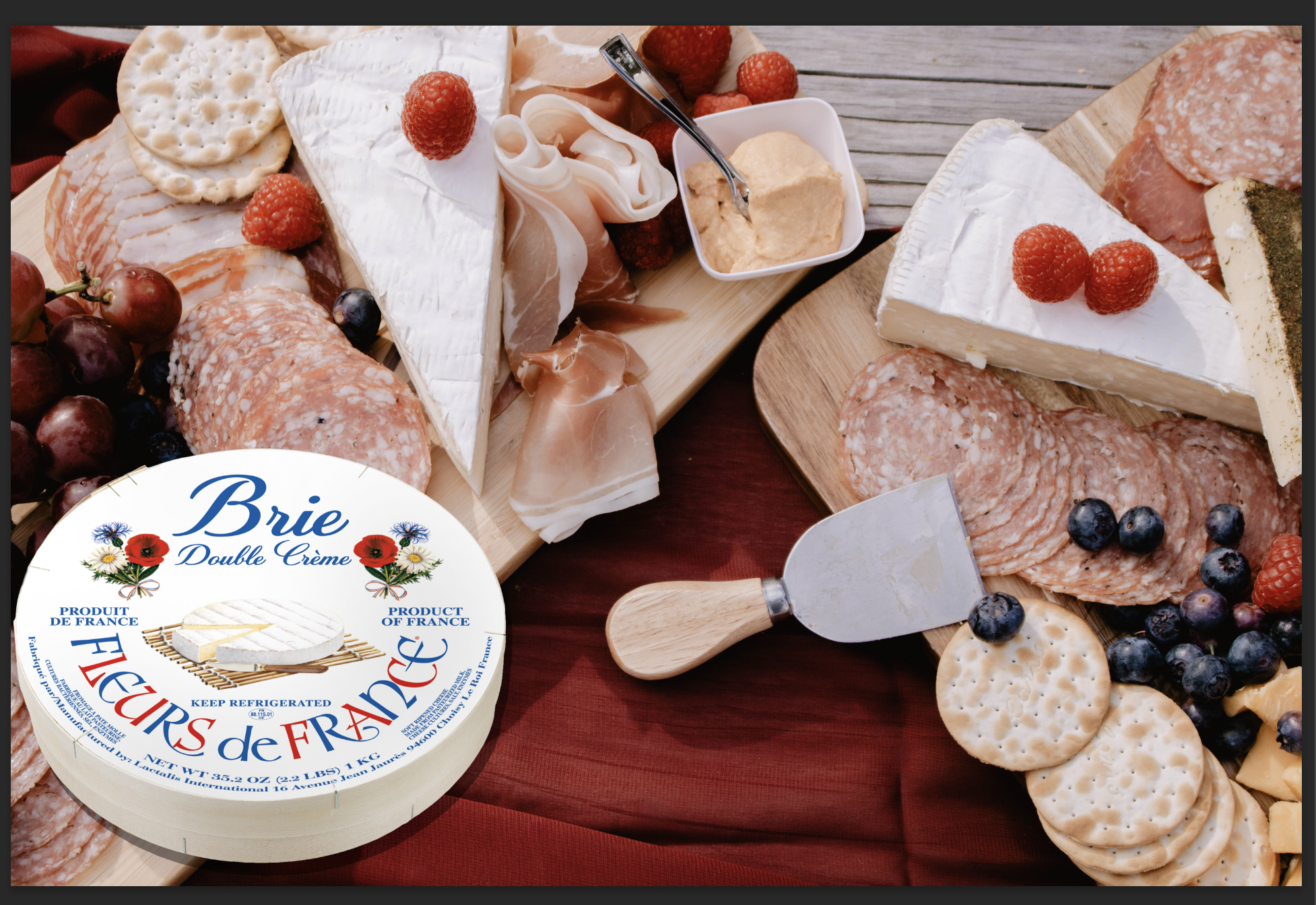 October Cheese of the Month - Brie wedge fleur de france