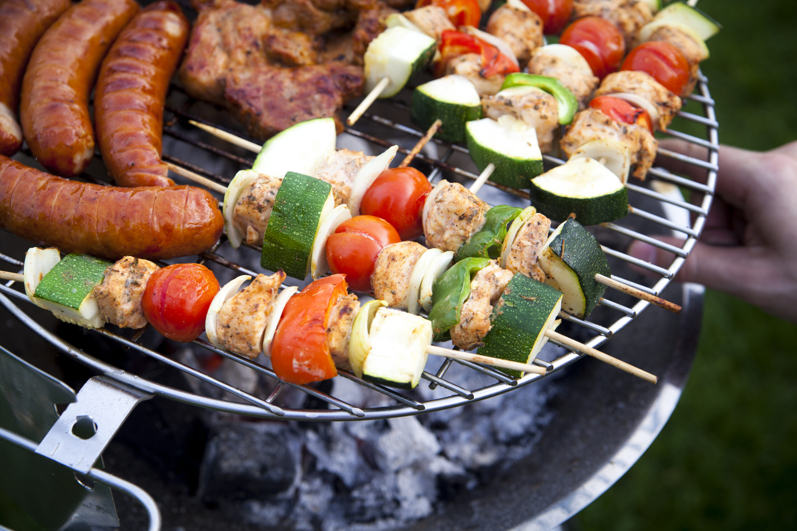 Grilling at summer weekend