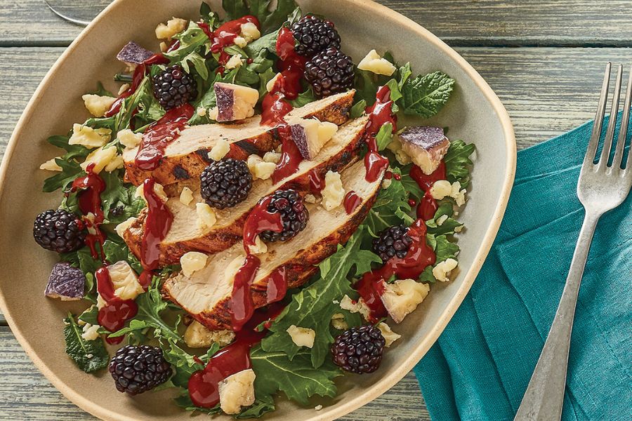 Grilled Chicken Salad with Blackberry Vinaigrette