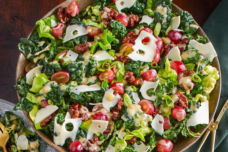 Massaged Kale and Swiss Salad from Wisconsin Cheese