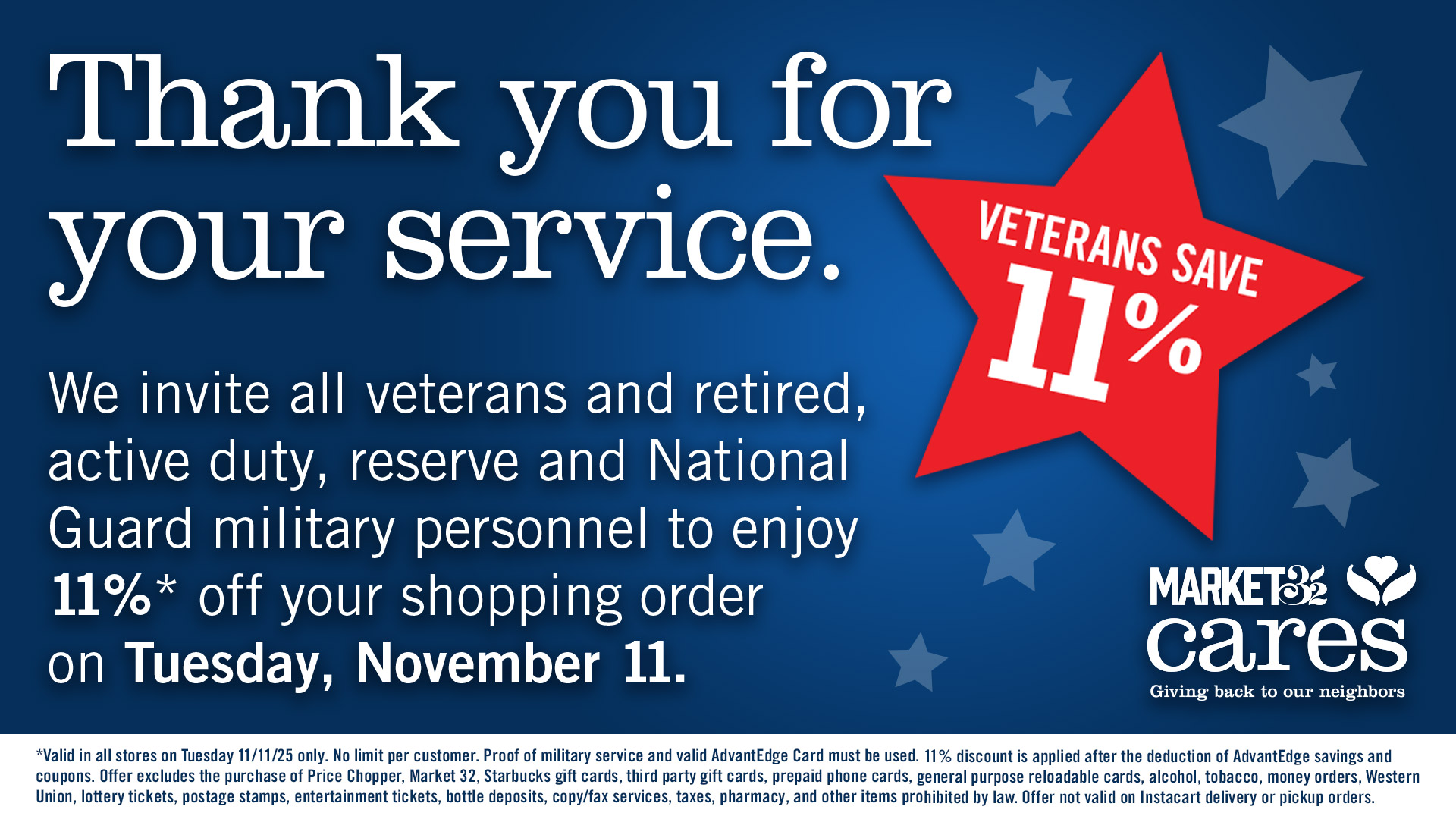 M32PC Vet Day Discount