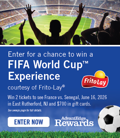 Enter for a chance to win a FIFA World Cup™ Experience, courtesy of Frito-Lay. Win 2 tickets to see France vs. Senegal, June 16, 2026 in East Rutherford, NJ and $700 in gift cards. See sweeps page for full details. Enter now.