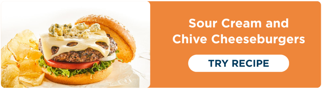 Sour Cream & Chive Cheeseburgers