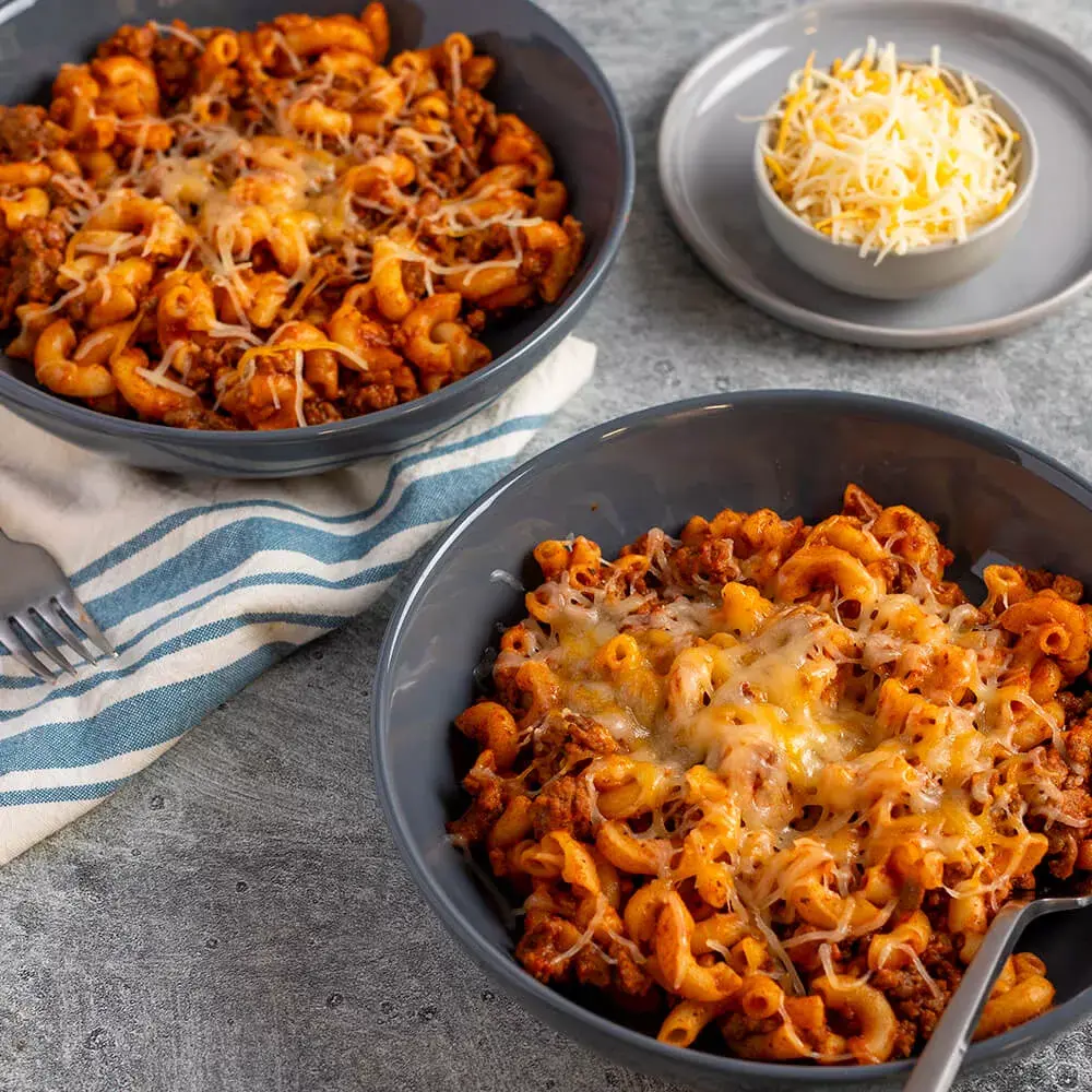 Sloppy Joe Macaroni Skillet with Manwich