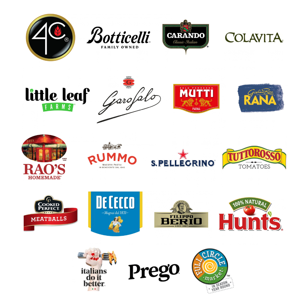 Shop italian cooking essentials from these brands at Market 32 and Price Chopper